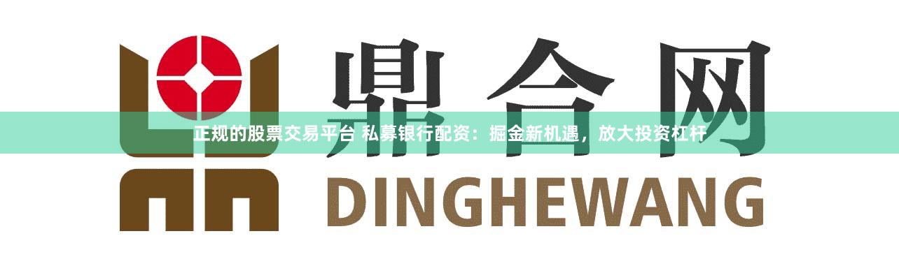 正规的股票交易平台 私募银行配资:掘金新机遇,放大投资杠杆